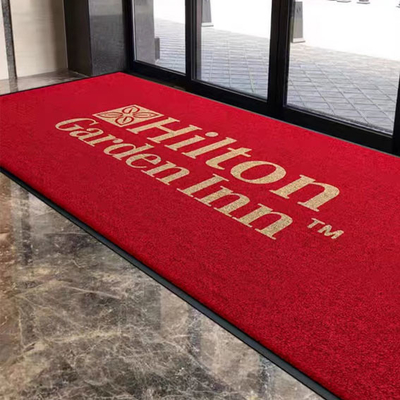 Gepersonaliseerd hotel logo commerciële ingang matten / tapijt 8 mm stapelhoogte