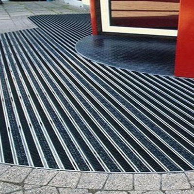 Commerciële het Aluminiumingang Mat Rubber Entrance Floor Mats van 20 mm Diepte