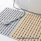 Gekruiste strips antislip PVC vloermat tapijt voor doucheruimte 45CM * 75CM grijsbruin