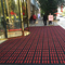 Rode Nylon PA Commerciële Ingang Mats Modular Interlocking Floor Tiles 200X200