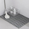 Slijtvaste Grey Bathroom Anti Slip Toilet-Vloermat 60CM*90CM